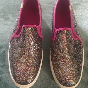 Kate Spade Double Decker Multi Glitter Sneakers